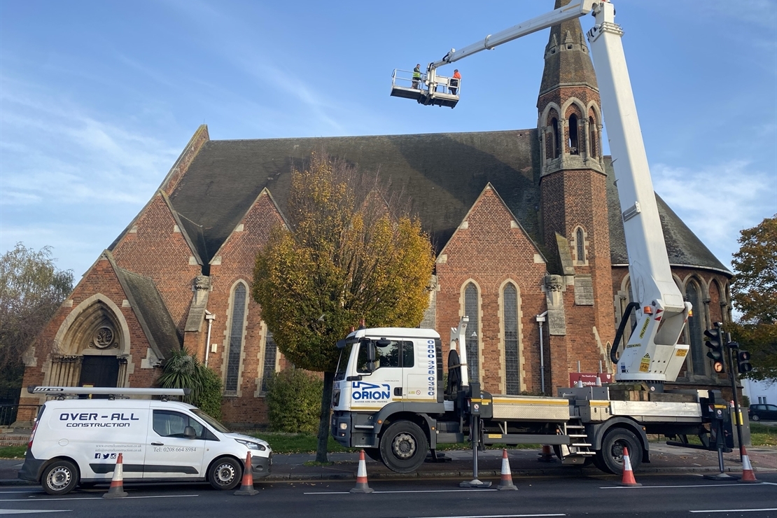 roof repairs to st Barnabas Eltham